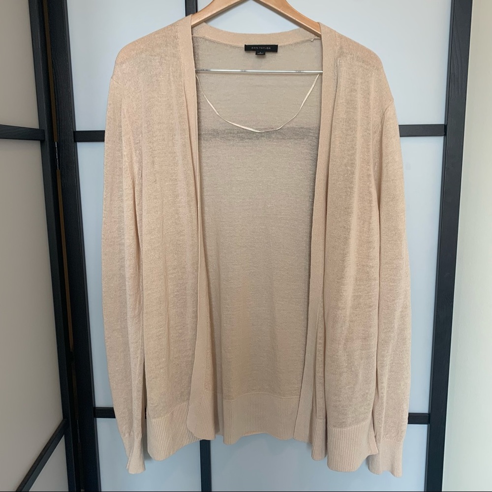 Ann Taylor Linen Cardigan